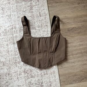 Banana Republic Chocolate Crop Top